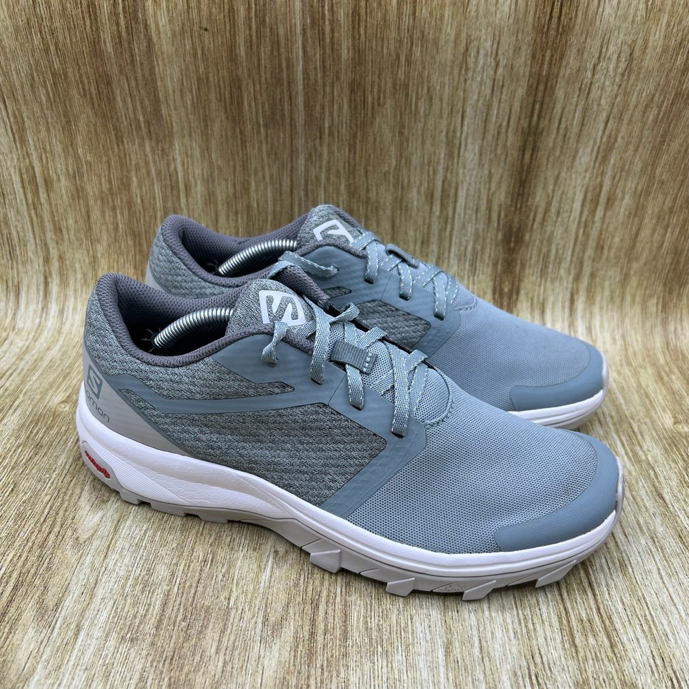 Salomon Outbound Hiking Shoes Women's Size 8 Gray Blue Low Top Sneakers 407912